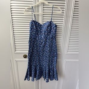 J crew Liberty Print Petite (6) LIKE NEW Blue floral